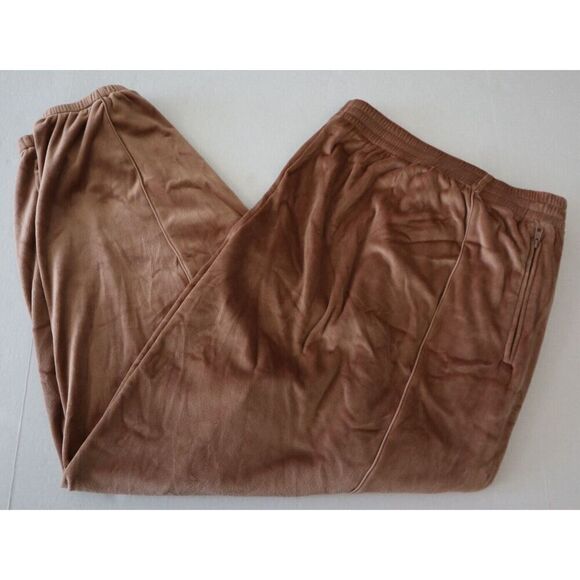 SKIMS AP-LEG-0887 Women Sz 4XL Sienna Brown Velour High Waist Oversized Joggers - Picture 8 of 12